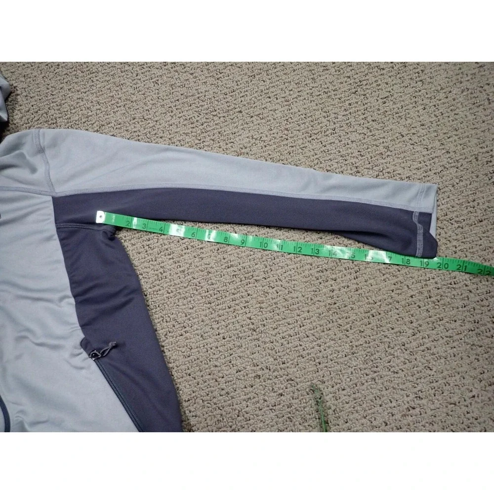 The North Face Fleece Hoodie Mens‎ Medium Grey Excellent Full Zip Jacket Pocket